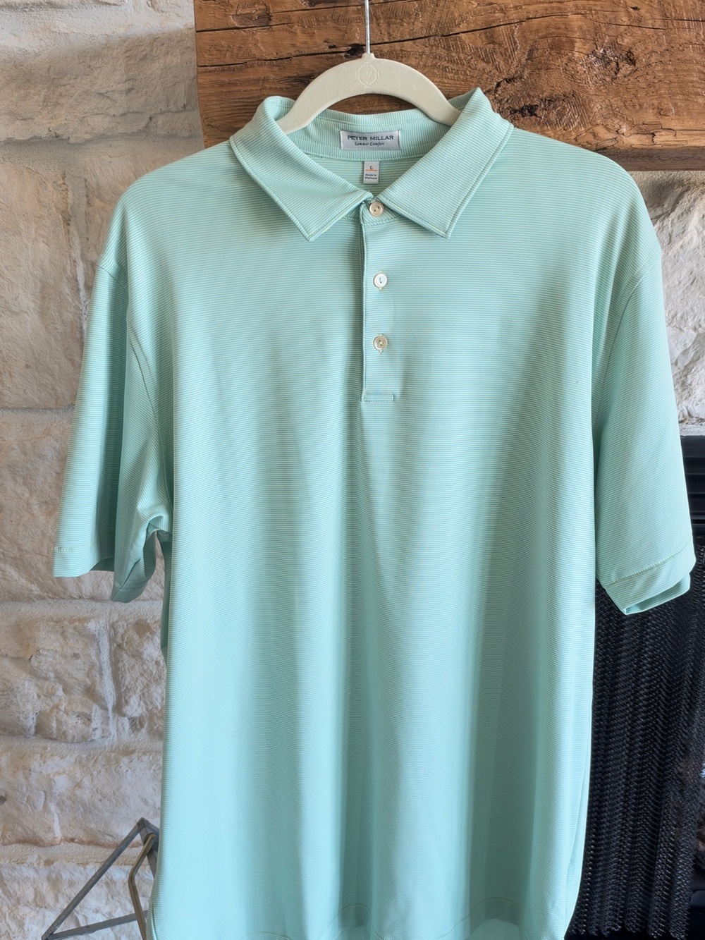 Peter Millar Mint Green Performance Polo